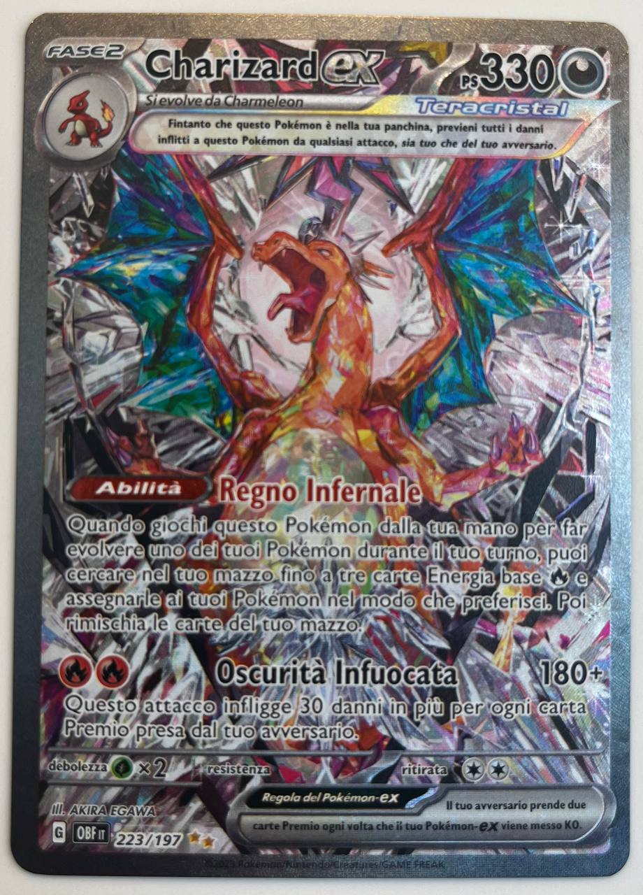 CHARIZARD EX (ITA) - 223/197 - NM