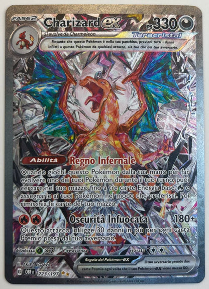 CHARIZARD EX (ITA) - 223/197 - NM