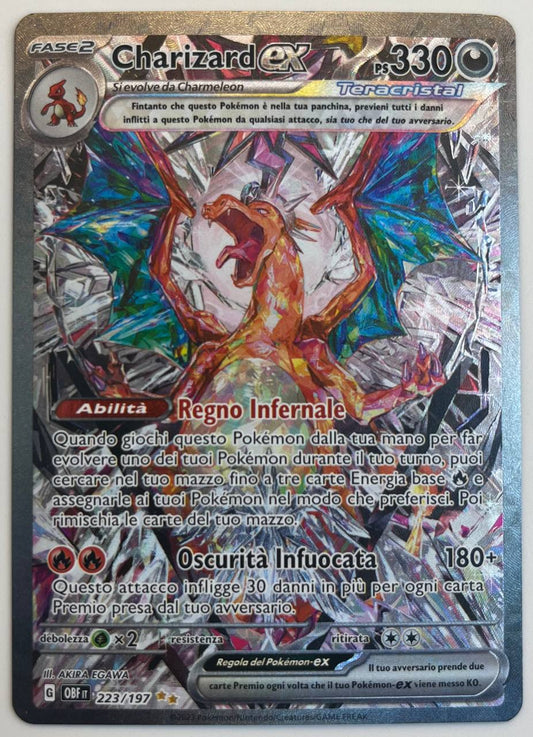CHARIZARD EX (ITA) - 223/197 - NM