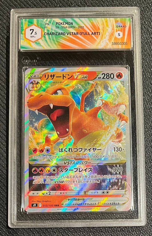CHARIZARD VSTAR (JPN) - 015/100 - GRAAD 7.5
