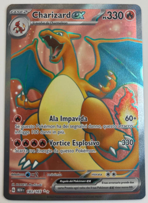 CHARIZARD EX (ITA) - 183/165 - NM