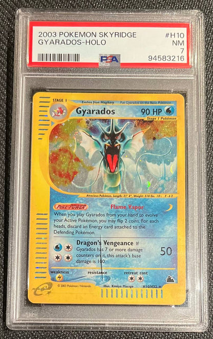GYARADOS - HOLO (ENG) - H10/H32 - PSA 7