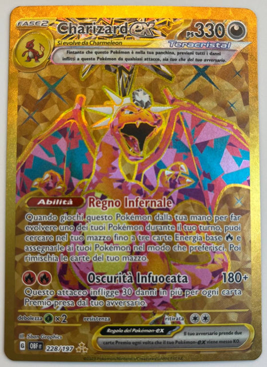 CHARIZARD EX (ITA) - 228/197 - NM