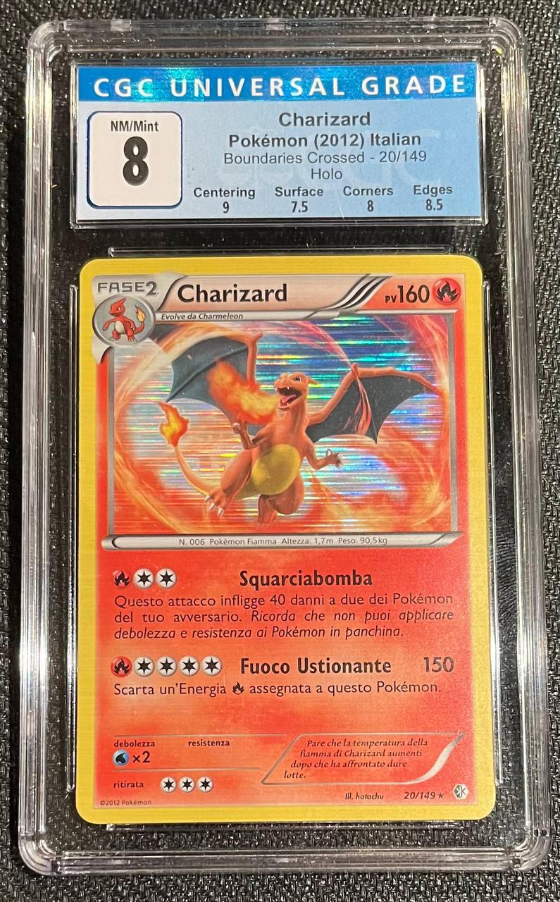 CHARIZARD (ITA) - 20/149 - CGC 8